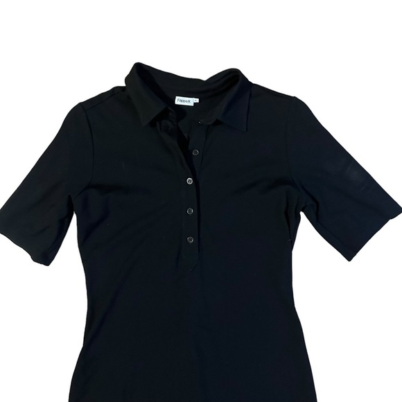 Filippa K Black Collared Dress Size Medium - Picture 2 of 5